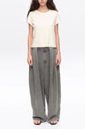 Bimba y Lola Wide Leg Fluid Denim Trousers