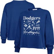 '47 Women's '47  Royal Los Angeles Dodgers Team Collage Sydney Long Sleeve T-Shirt
