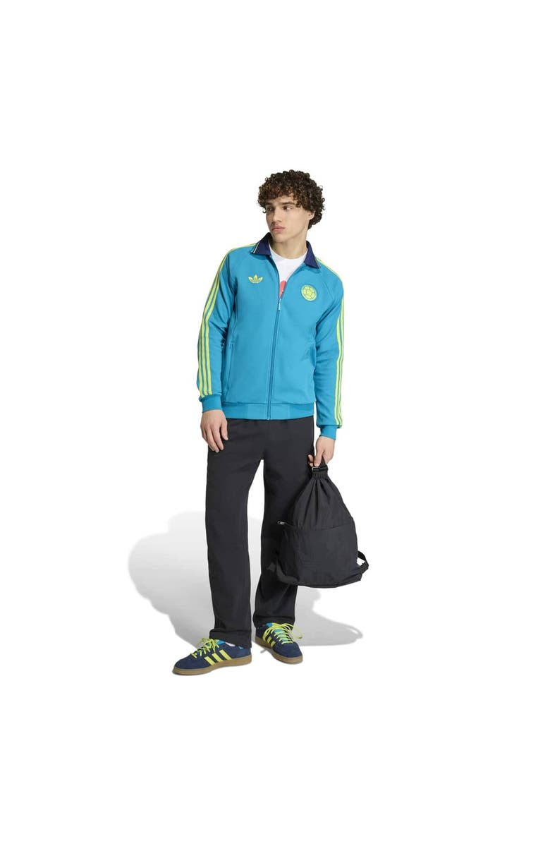 adidas Men's adidas Turquoise Colombia National Team 2026 Away Full-Zip Anthem Jacket, Alternate, color, Turquoise