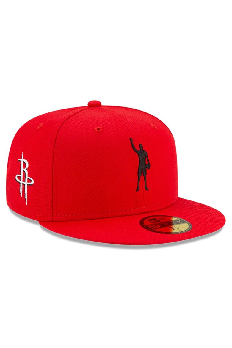 Men's New Era x Compound Red Houston Rockets Play For Change OTC 59FIFTY Fitted Hat, Main, color, Red