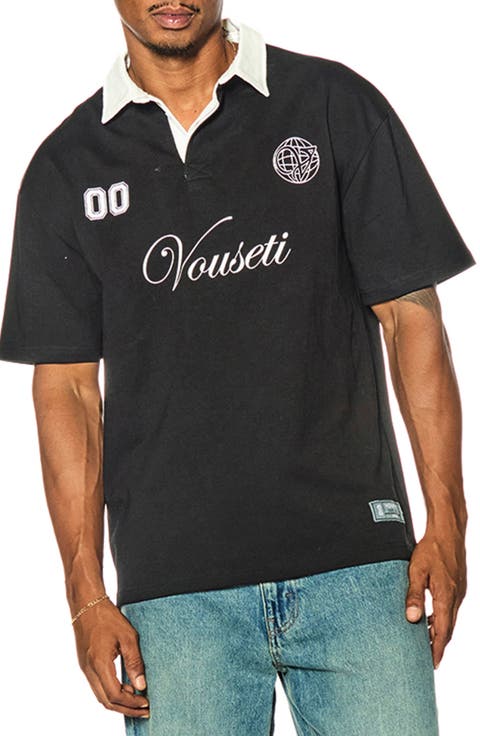 Post Game Embroidered Cotton Rugby Polo