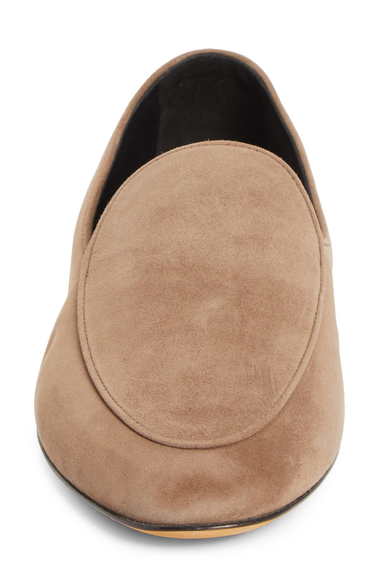 The Row Awar Loafer Flat, Alternate, color, Dark Taupe