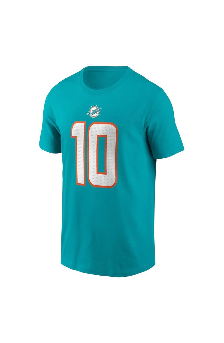 Nike Men's Nike Tyreek Hill Aqua Miami Dolphins Player Name & Number T-Shirt, Alternate, color, Aqua
