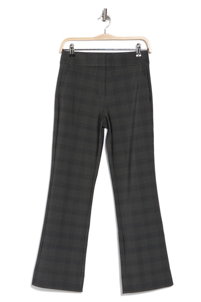 Double Bonded Kick Flare Trouser, Alternate, color, TAUPE GLEN PLAID