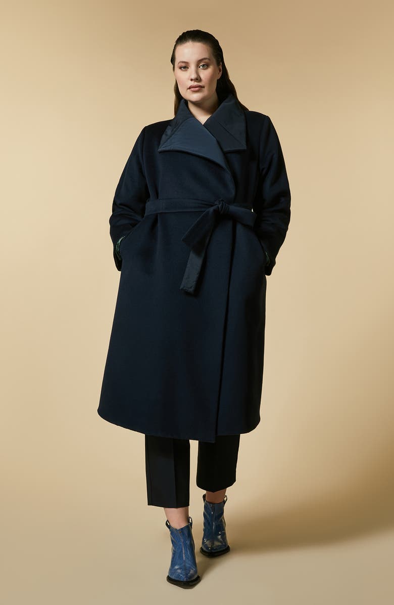 Marina Rinaldi Tarantino Reversible Tie Waist Coat, Alternate, color,