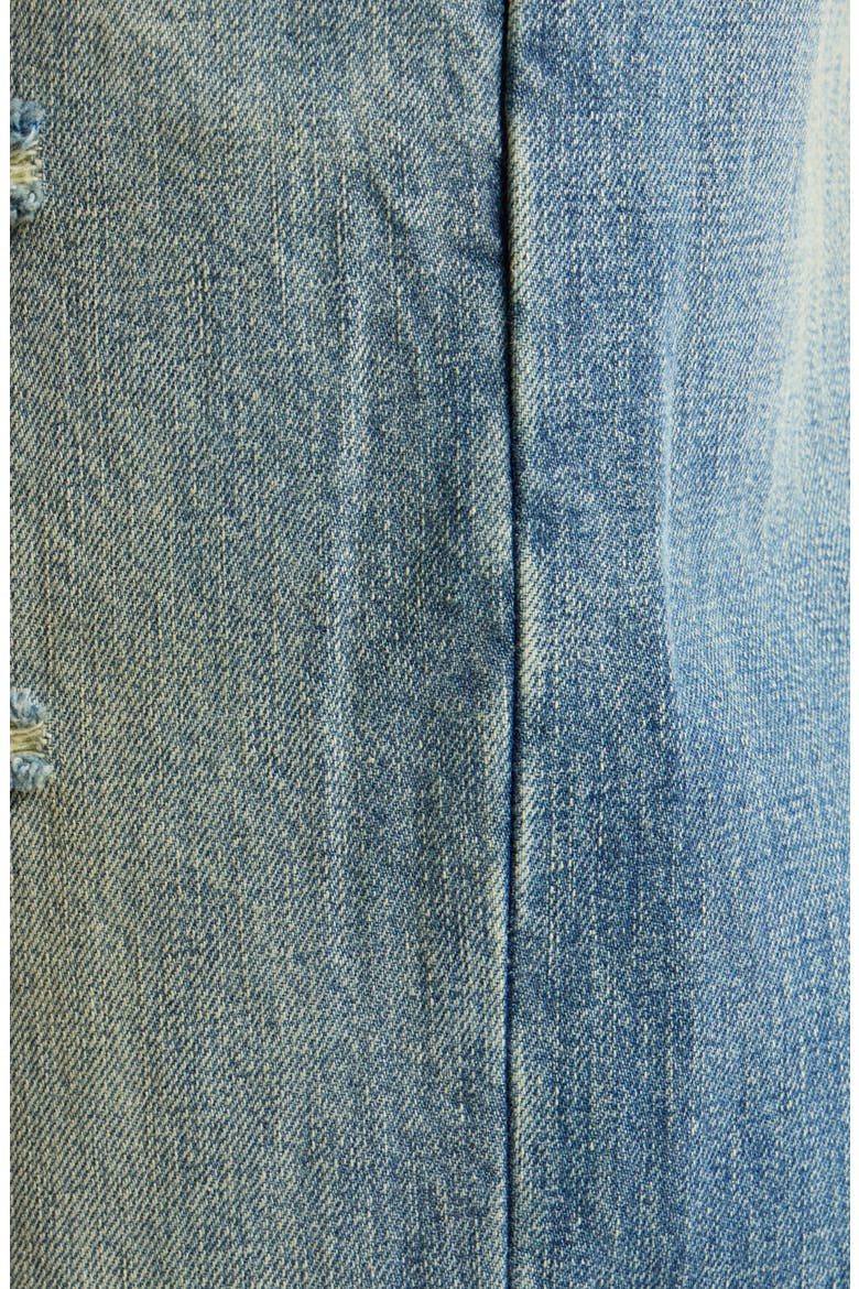 Milk Cotton Distressed Jeans, Alternate, color, LEMON TART