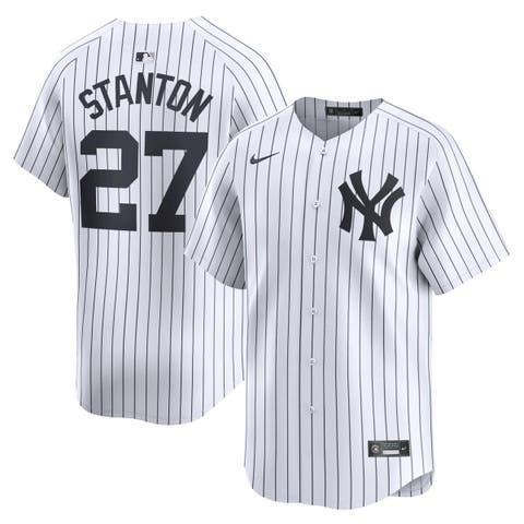 Men
s Nike Giancarlo Stanton White New York Yankees Home Limited Player Jersey