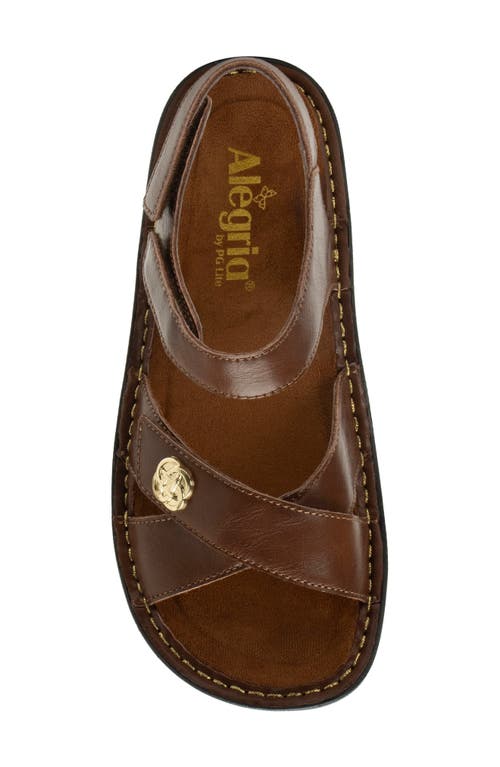 Alegria By Pg Lite Kelsi Spumoni Slingbac Platform Wedge Sandal In Brown