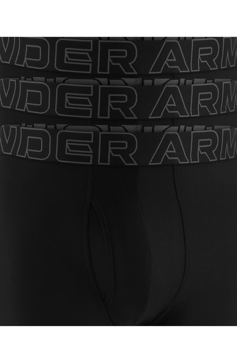 Under Armour 3-Pack Performance Tech Boxer Briefs, Alternate, color, Black