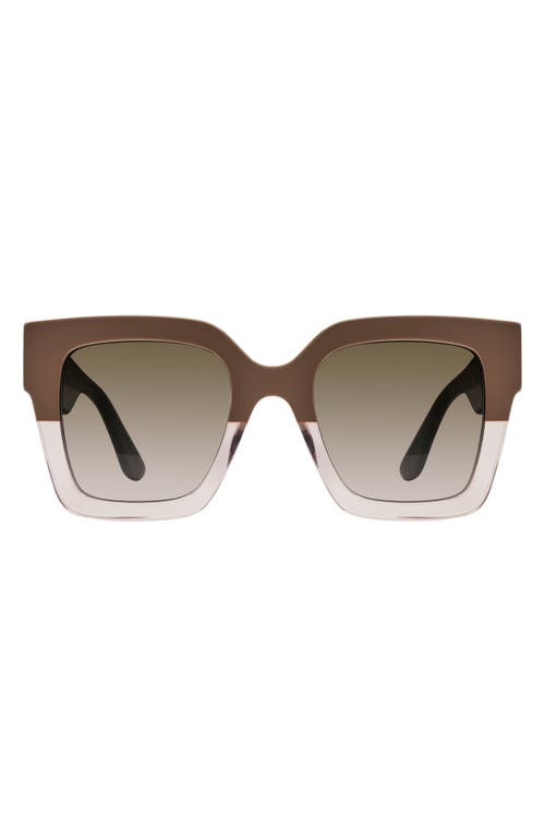 Stuart Weitzman 51mm Gradient Square Sunglasses in Beige  product