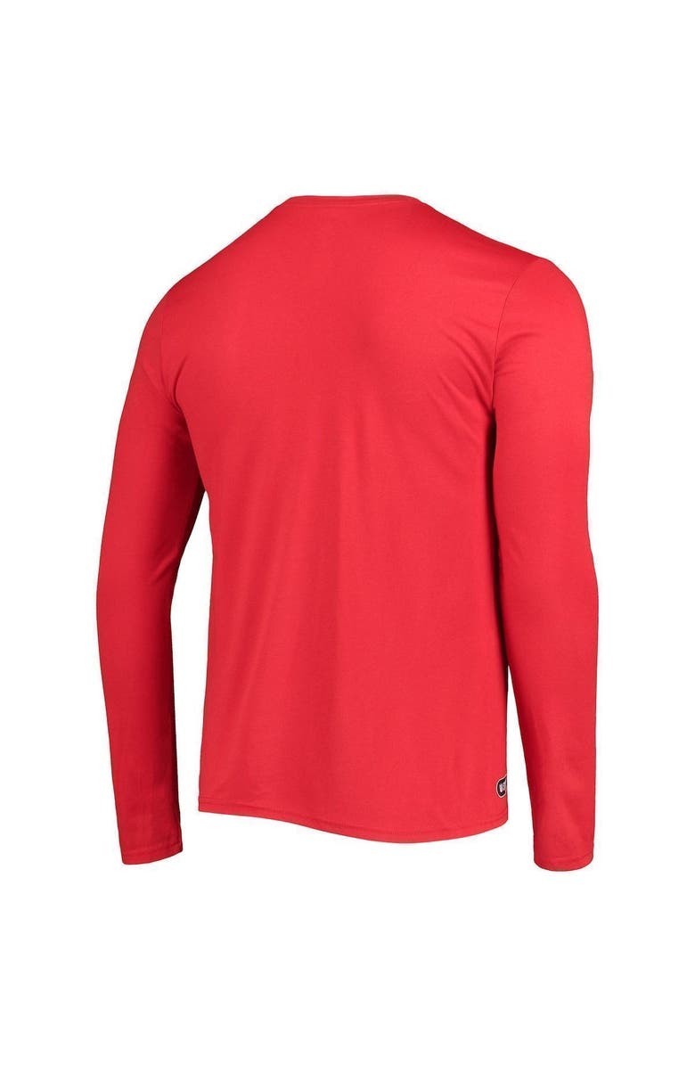 New Era Men's New Era Red Kansas City Chiefs Combine Authentic Sections Long Sleeve T-Shirt, Alternate, color, Red