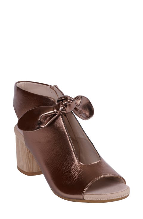 Kimora Bow Block Heel Bootie (Women)