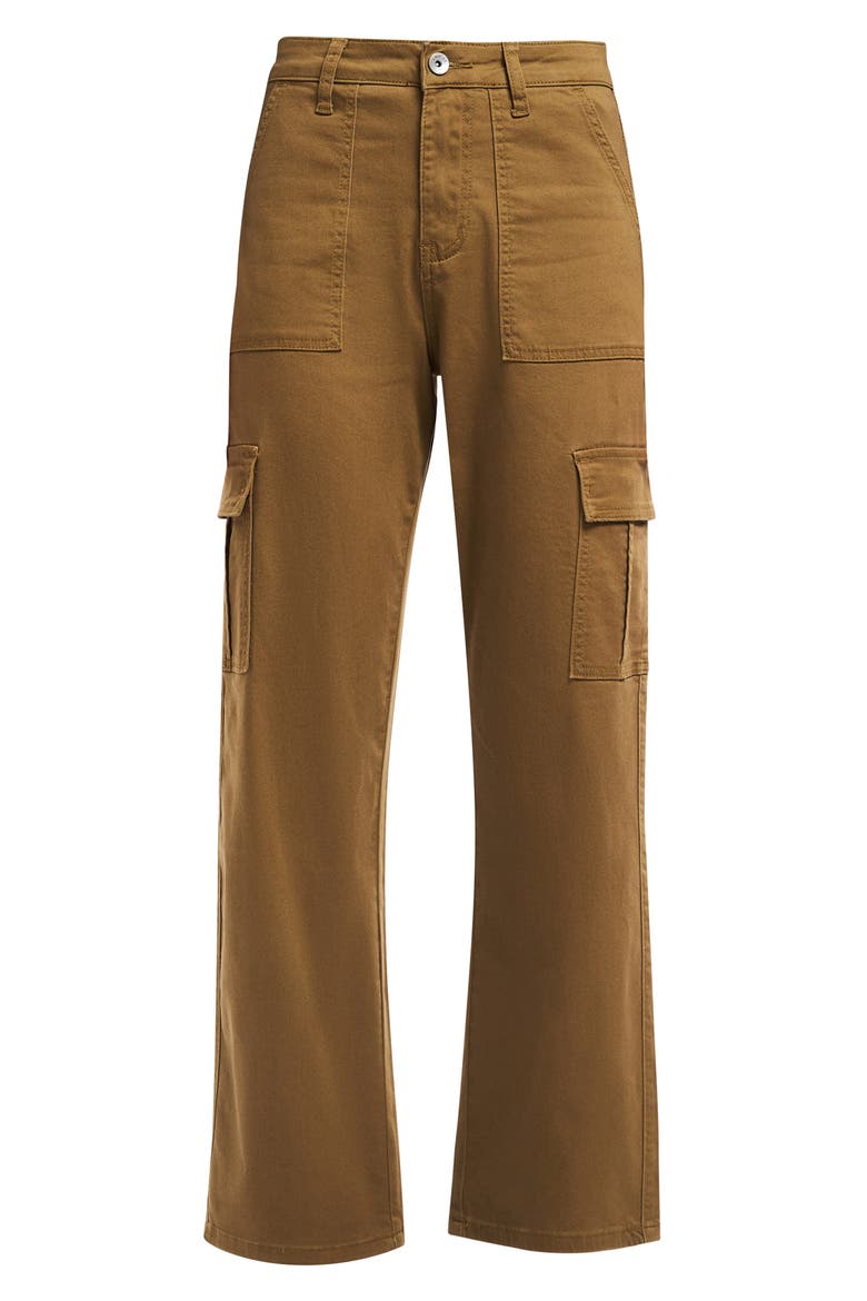 Angel High Waist Ankle Cargo Pants, Alternate, color, CAMEL
