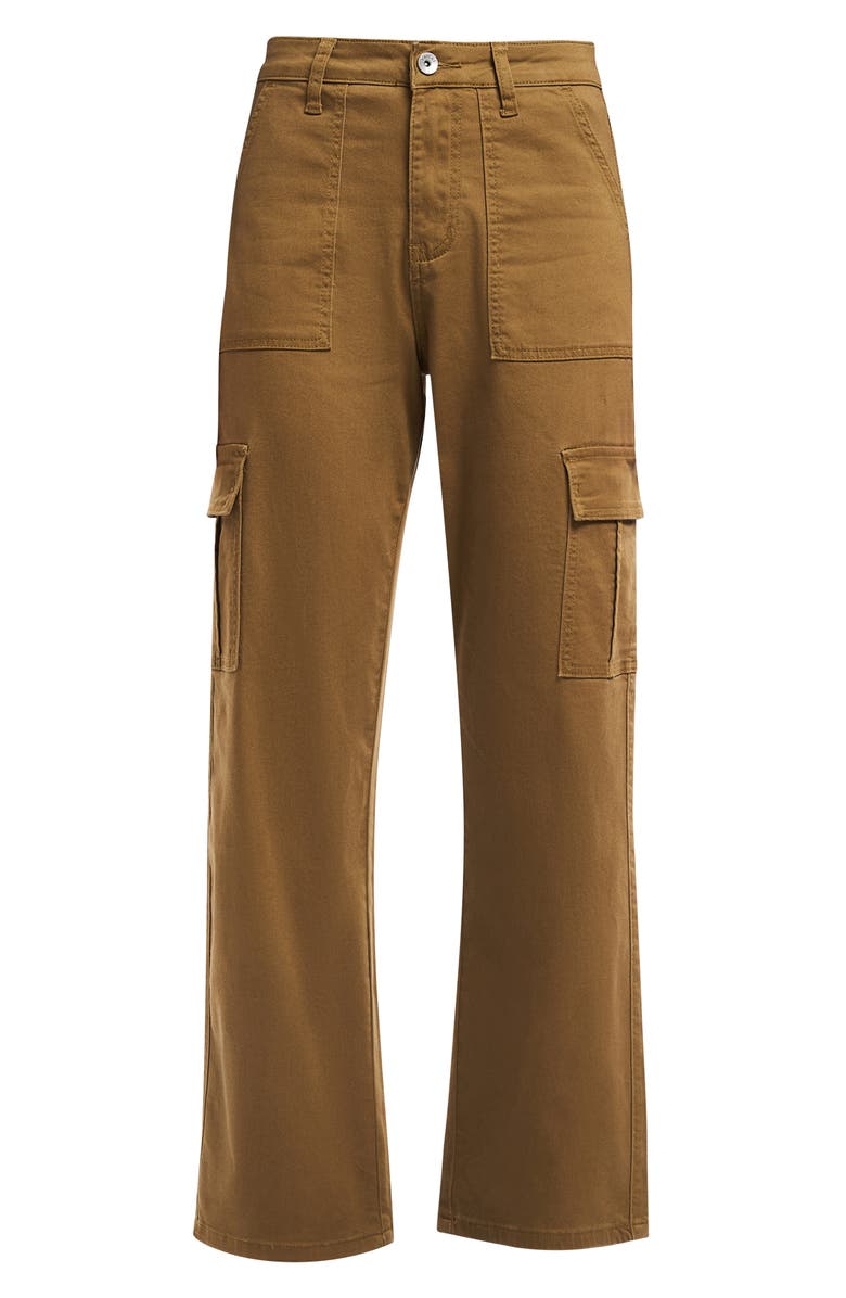 Bayeas Angel High Waist Ankle Cargo Pants, Alternate, color, Camel