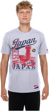 New Era Men's New Era White Japan Baseball 2026 World Baseball Classic Oversized Throwback Distressed T-Shirt