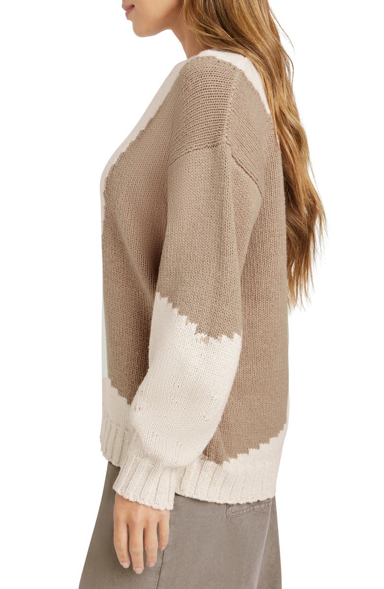 Splendid Camden Colorblock Cotton Crewneck Sweater, Alternate, color,