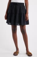 Caslon® Tie Waist Miniskirt