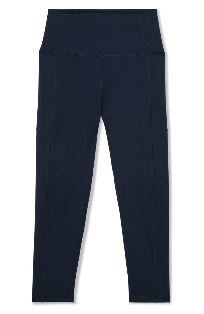 Reiss Lennie High Waist Leggings, Alternate, color, Navy