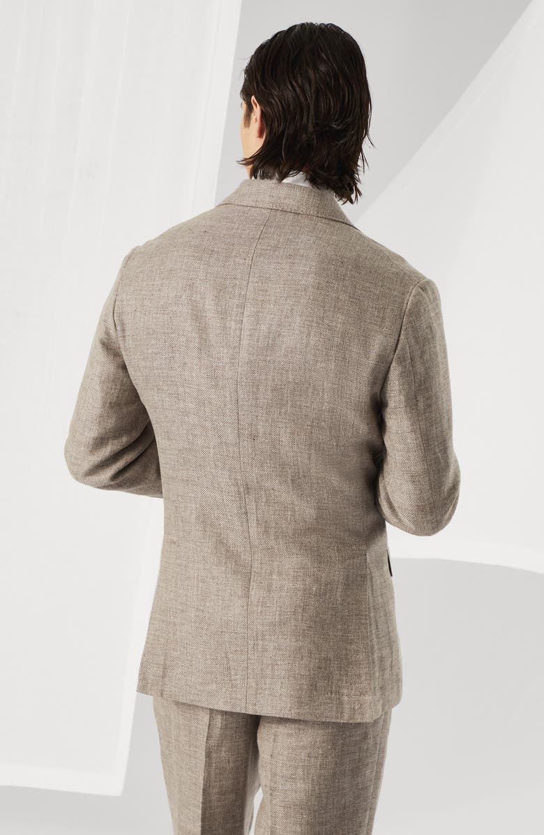 Brunello Cucinelli Diagonal twill unconstructed blazer, Alternate, color, 