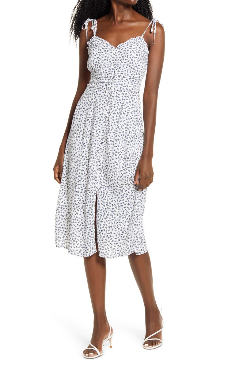 Row A Front Button Midi Dress, Main, color,