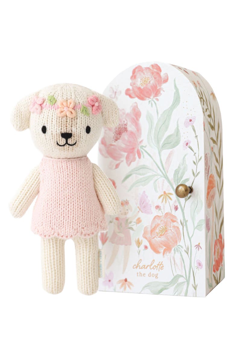 cuddle+kind Tiny Dog Stuffed Animal, Main, color, Pink