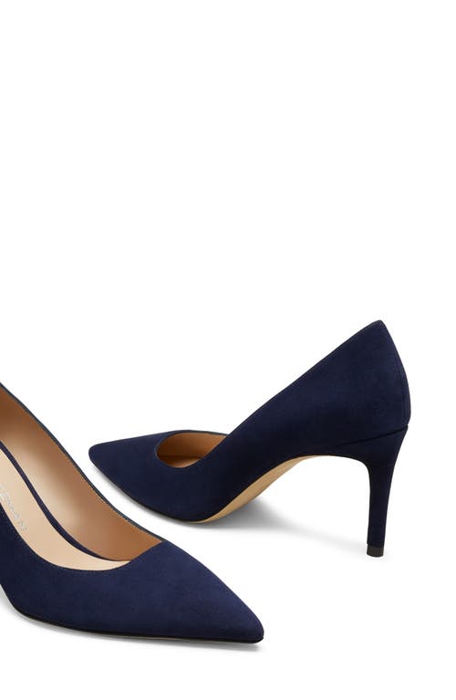 Stuart Weitzman Linsi 75 Pump In Nice Blue Suede