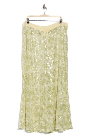 HUTCH HUTCH RIVIERA SEQUIN WIDE LEG PANTS