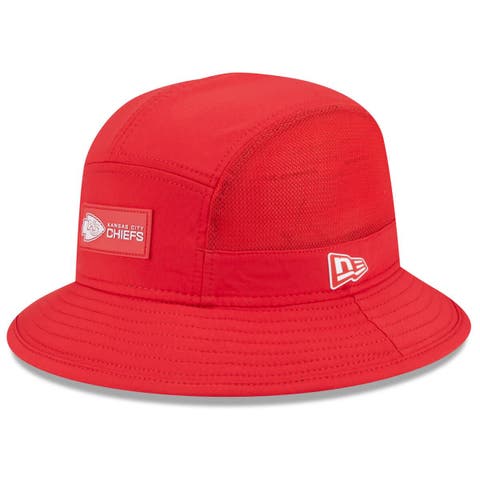Men's New Era Red Kansas City Chiefs 2025 Sideline  Bucket Hat