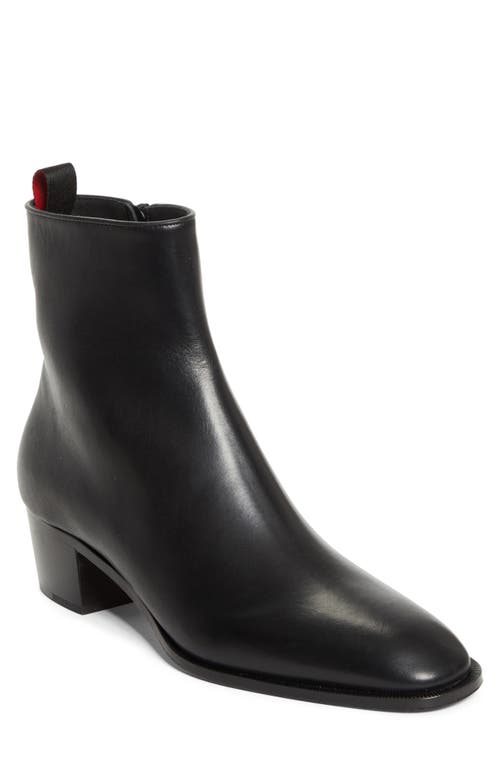Christian Louboutin Ziggissimo Forever Plain Toe Boot In Black