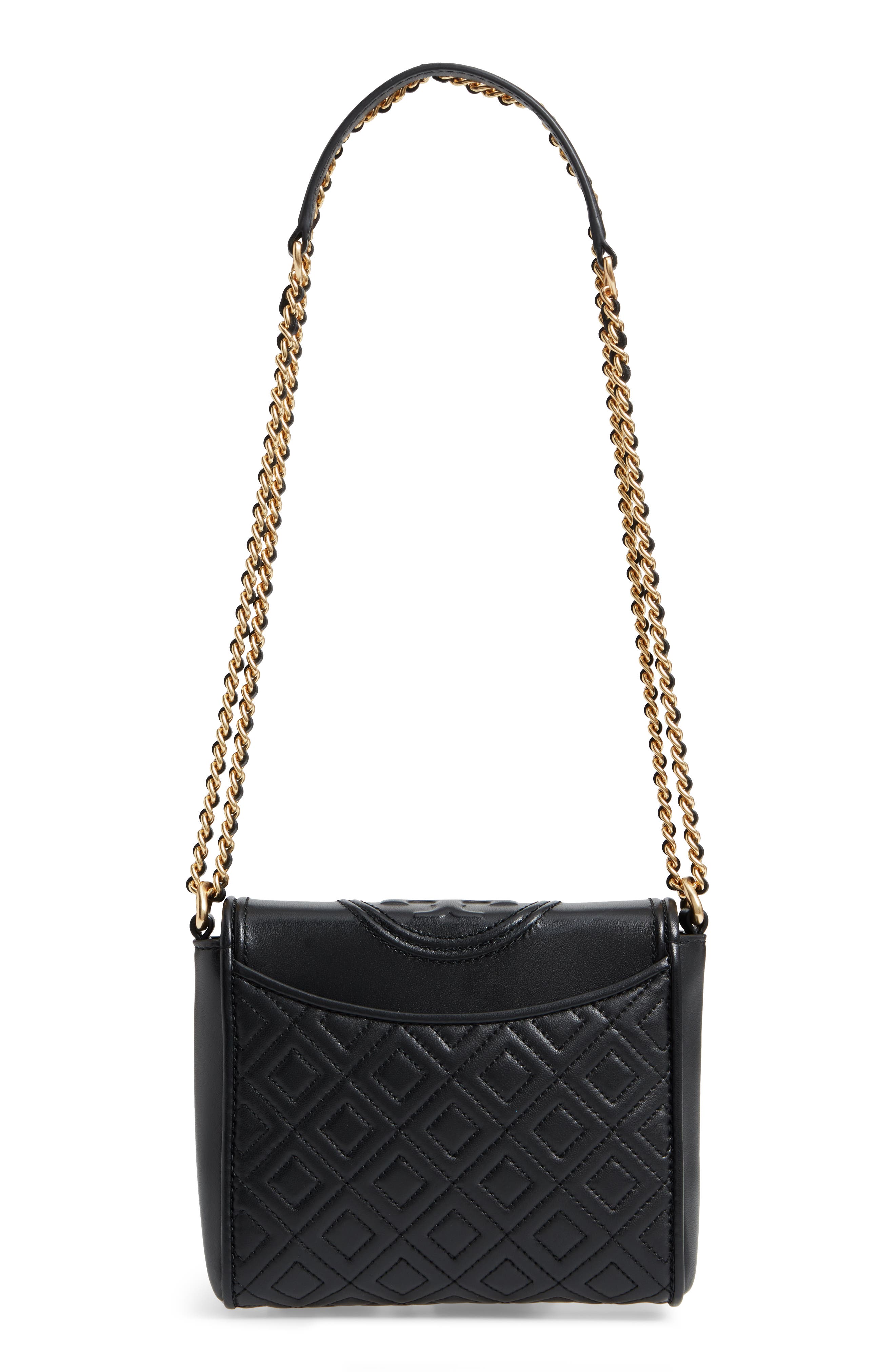 Tory Burch Fleming Quilted Leather Crossbody Bag, Alternate, color, 