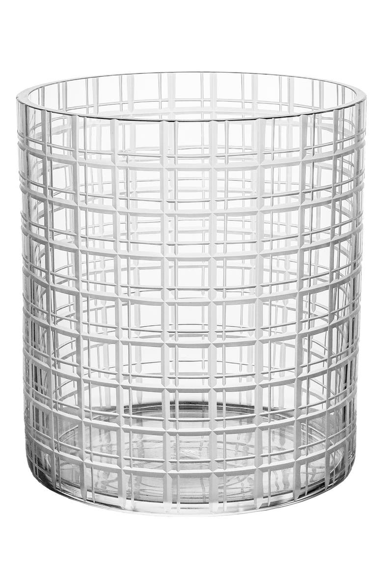 Orrefors Medium Cut in Number Checker Vase, Main, color,