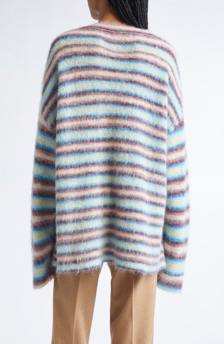 ZANKOV Lewis Stripe Mohair & Alpaca Blend Sweater, Alternate, color, Quartz Multi