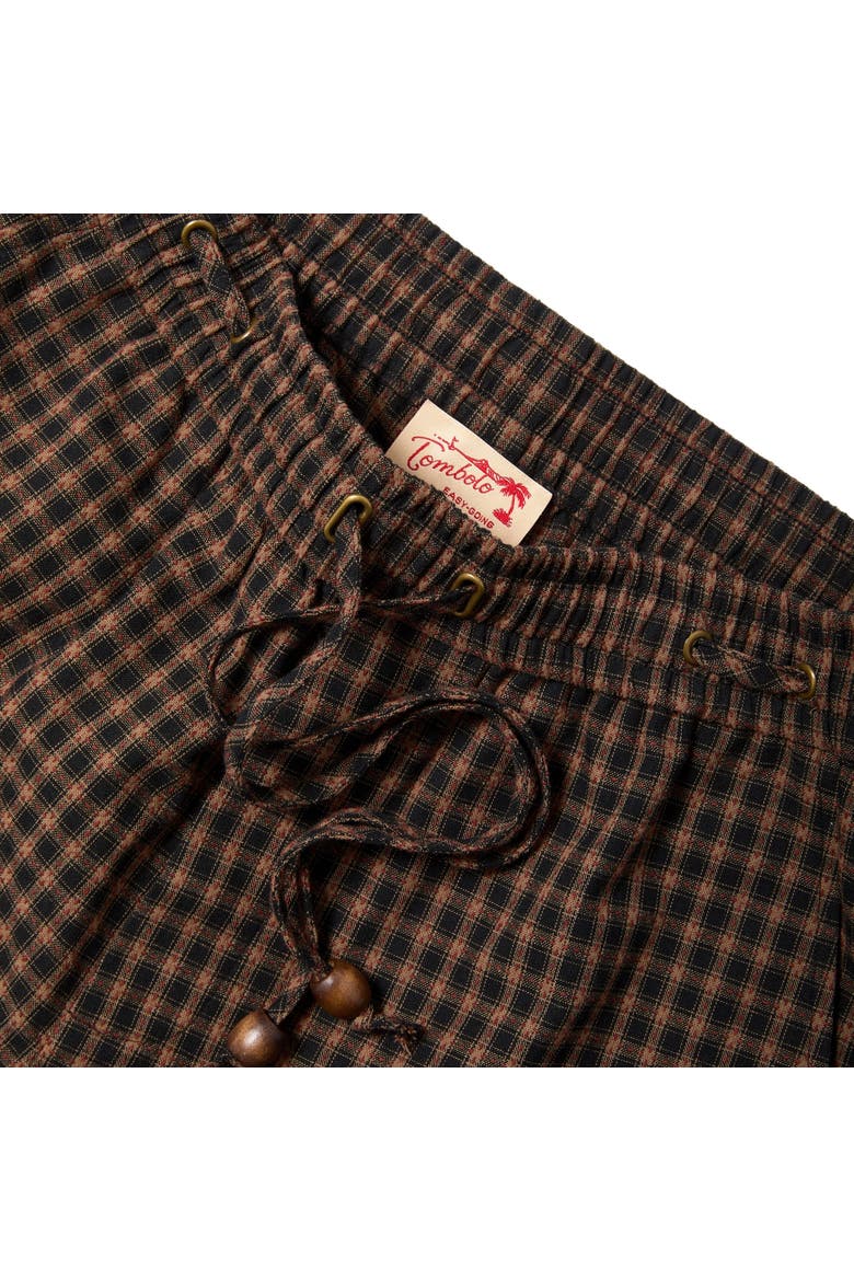 Easy-Going Shorts, Alternate, color, Dark Brown Plaid