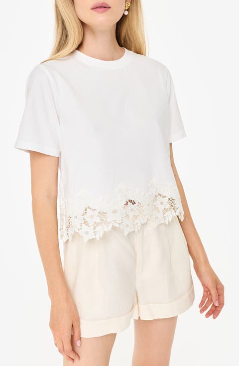 Keanu Lace Hem T-Shirt