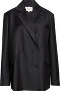LOULOU DE SAISON Donau Tailored Double Breasted Virgin Wool Jacket