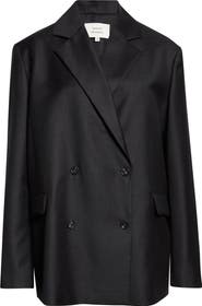 LOULOU DE SAISON Donau Tailored Double Breasted Virgin Wool Jacket