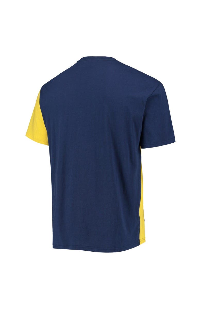 Mitchell & Ness Men's Mitchell & Ness Navy/Maize Michigan Wolverines Play By Play 2.0 T-Shirt, Alternate, color, Navy