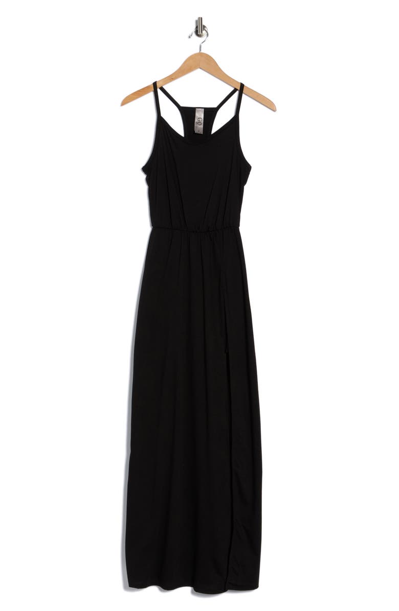 GO COUTURE Sleeveless Maxi Dress, Alternate, color, Black