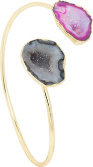 SAACHI Agate Duet Cuff Bracelet