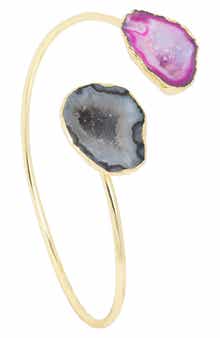Agate Duet Cuff Bracelet