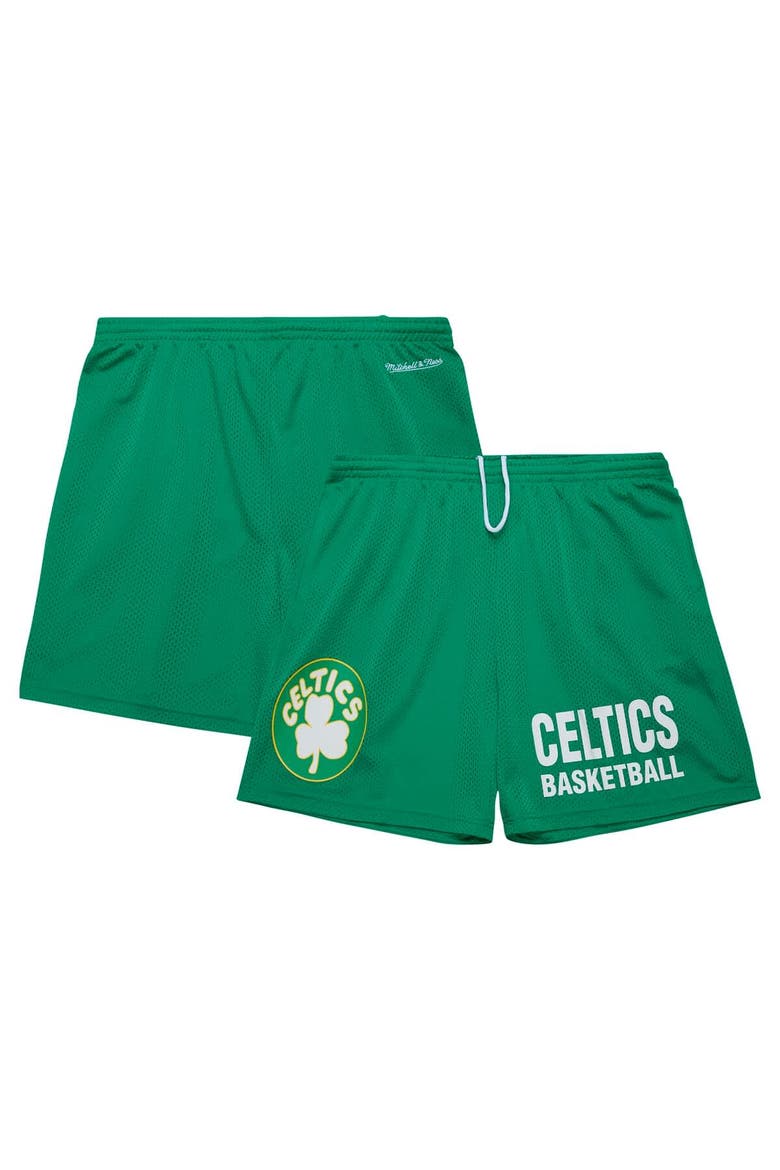 Men's Mitchell & Ness Kelly Green Boston Celtics Hardwood Classics Gameday Mesh Shorts, Main, color, Kelly Green