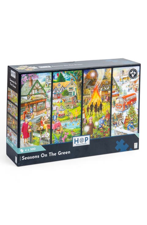 Seasons on the Green Assorted 4-Pack 500-Piece Jigsaw Puzzles