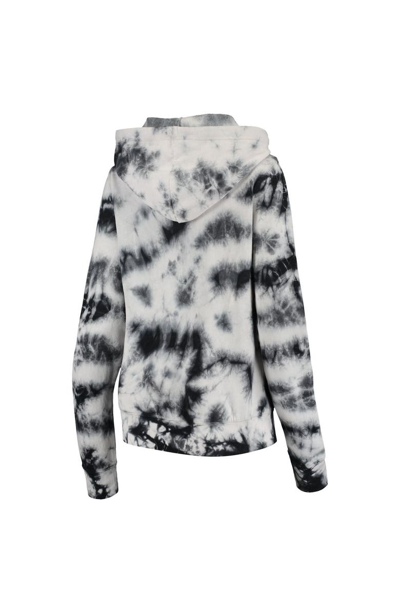 New Era Women's New Era Black Pittsburgh Steelers Tie Dye Fleece Full-Zip Hoodie, Alternate, color, 