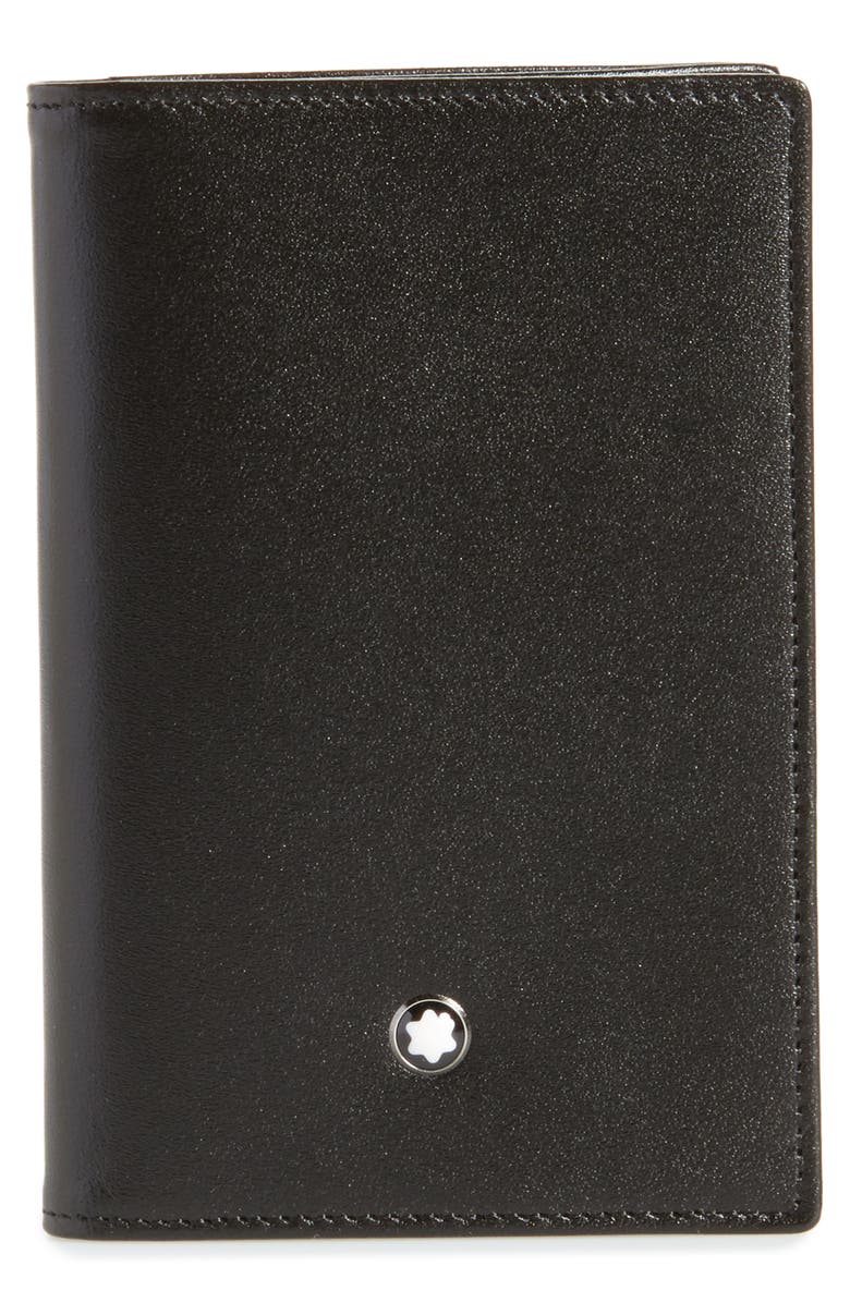 Montblanc Meisterstück Leather Card Case, Main, color, 