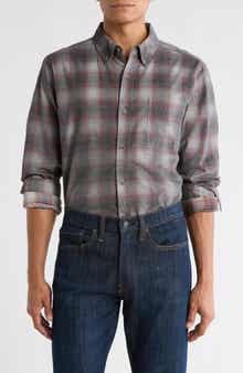 WEATHERPROOF VINTAGE Corduroy Plaid Button Up Shirt