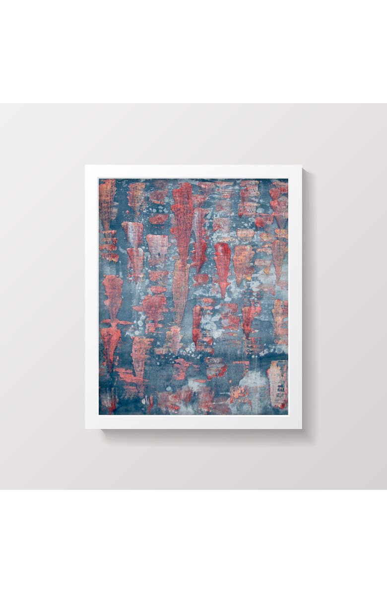 Artxtiles Crystallize Framed Small Print, Main, color, Red