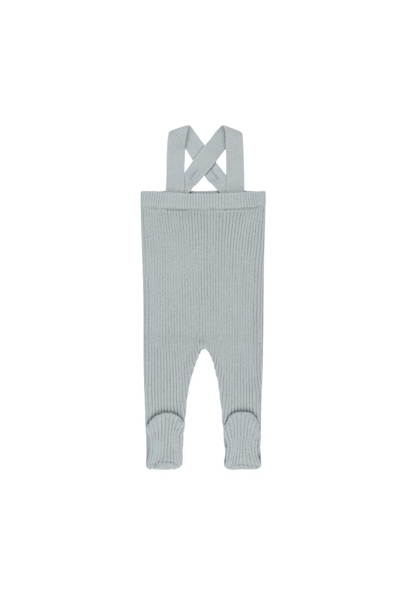 Looms Bubble Knit Collection - Ribbed Overalls, Main, color, Blue