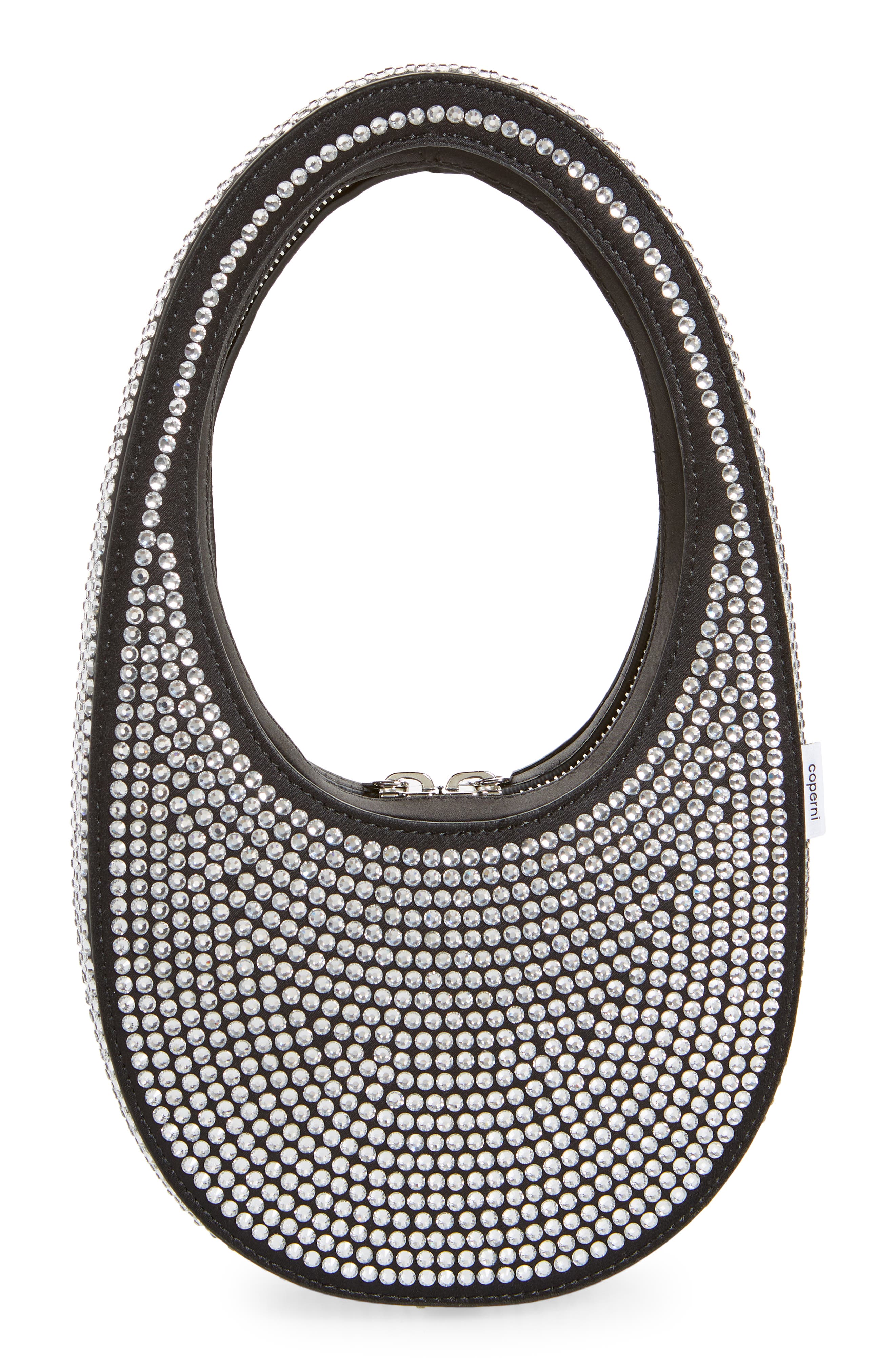 Coperni Mini Swipe Crystal Embellished Bag, Alternate, color, 