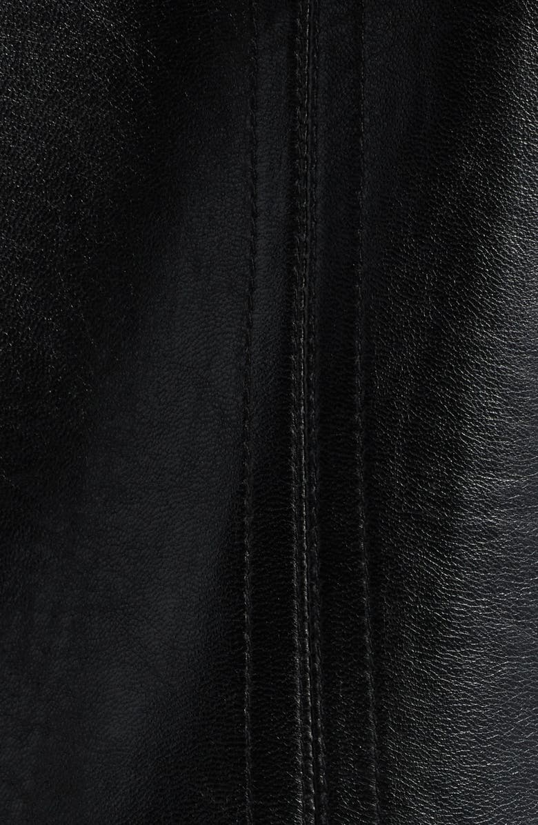 MAURITIUS Lusan Leather Moto Jacket, Alternate, color, Black