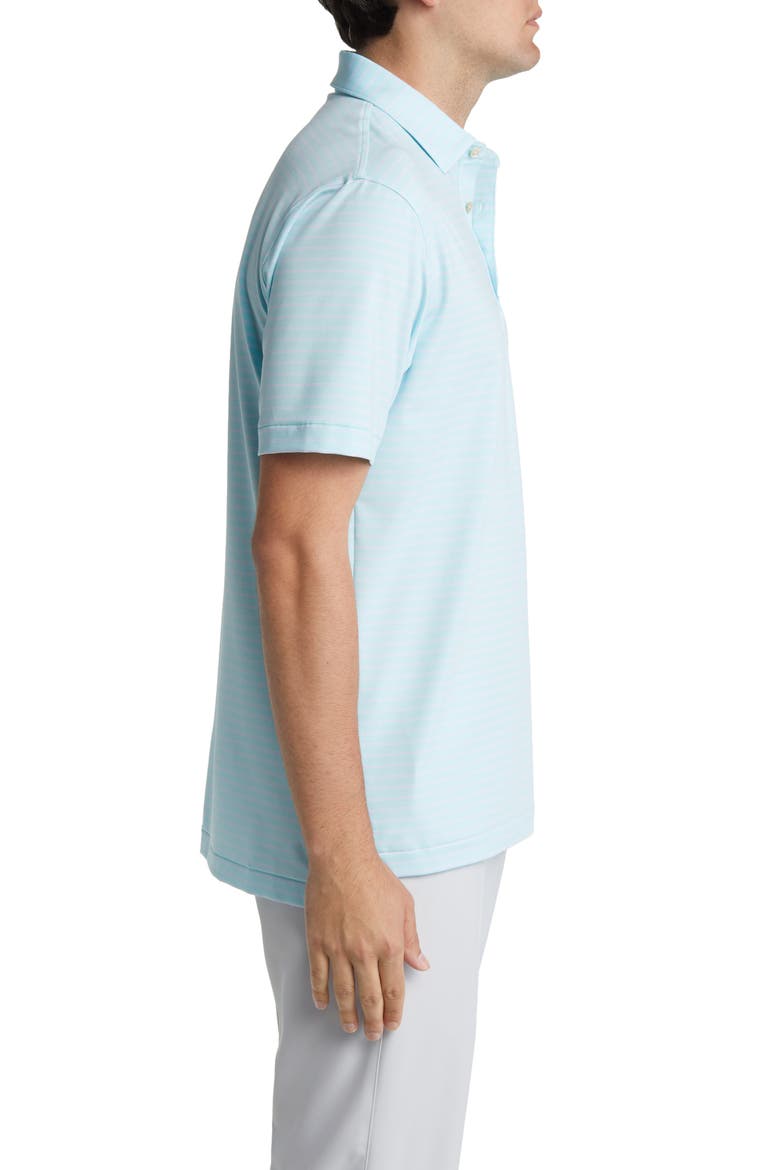 Drum Stripe Performance Golf Polo, Alternate, color, CELESTE